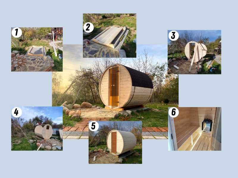 Sauna Ogrodowa 2x2 Samodzielny montaż TRANSPORT GRATIS