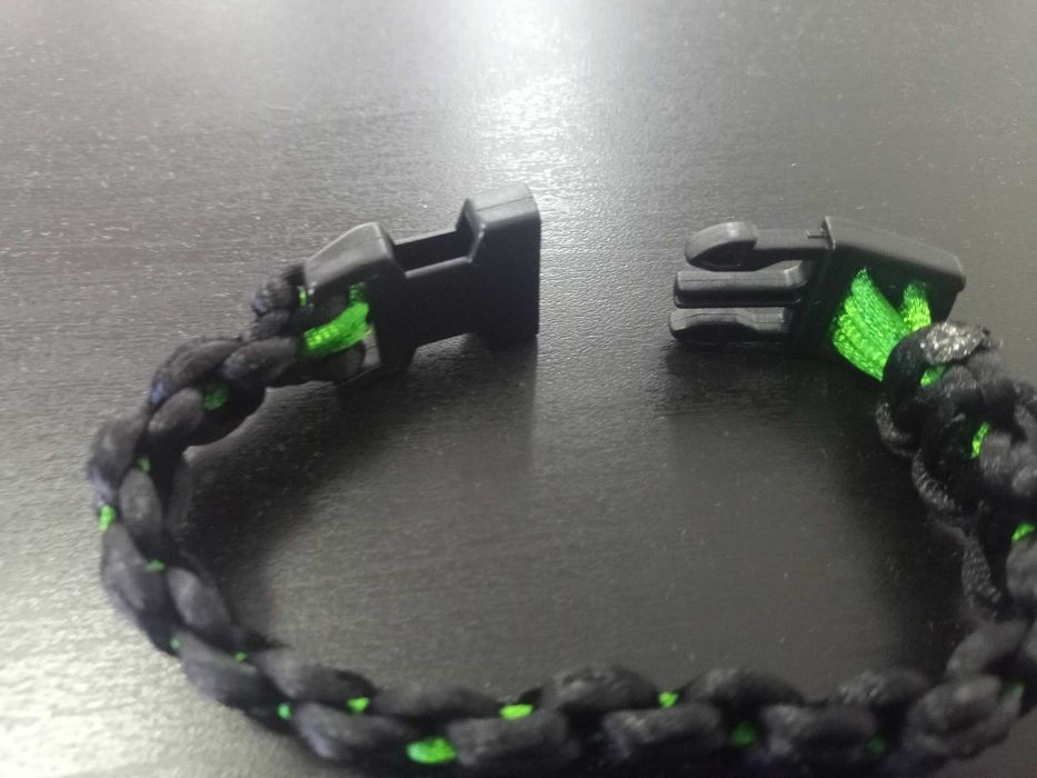 Pulseira Artesanal Preta E Verde