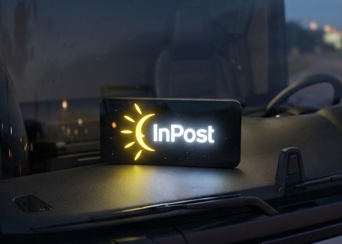 Tabliczka InPost podświetlana, 24v TIR