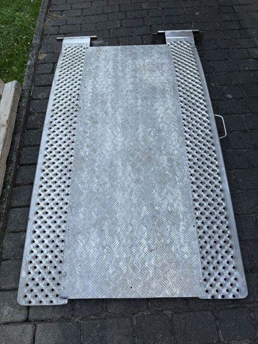 Najazd / podjazd / rampa do busa przyczepki na quada motor nierdzewka 170 x 100 cm