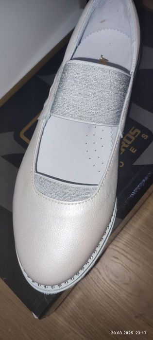 Балетки, туфли кожаные, стелька 23-23,3 см