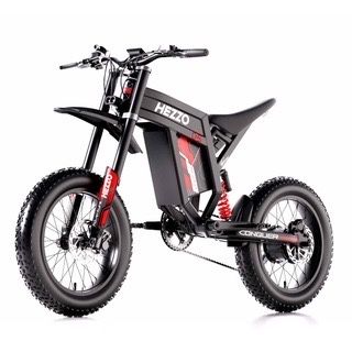 Bicicleta eletrica Hezzo D5 3000w 30ah 60v offroad downhill btt mota