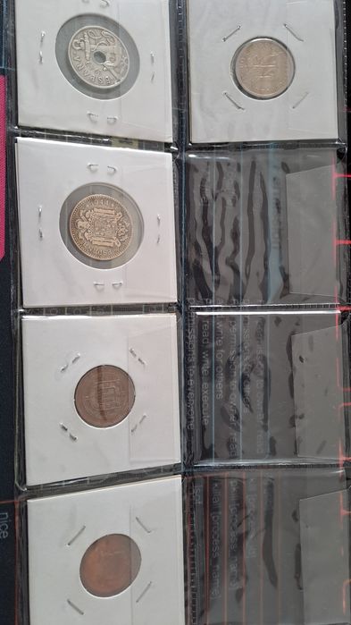 Lote de moedas portuguesas e espanholas (1917 a 1976)