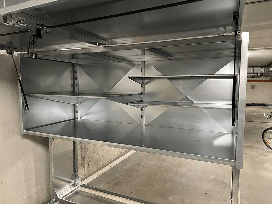 box garażowy, boks na rower, szafa garażowa, przechowywanie roweru