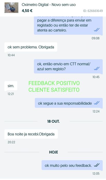 Oxímetro Digital de Dedo - Novo e testado