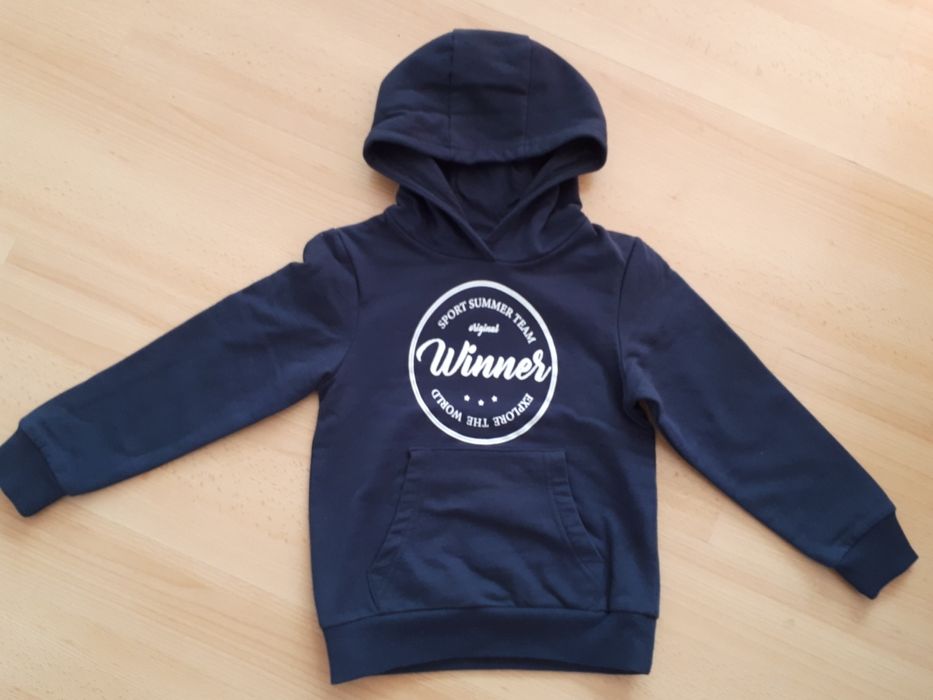 Bluza kangurka granatowa r. 104/110