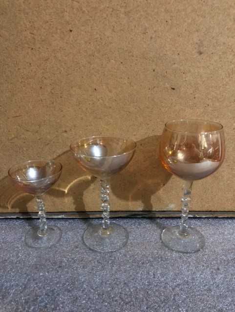 copos antigos casca de cebola