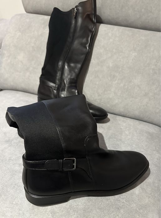 Kozaki Ecco czarne do kolan