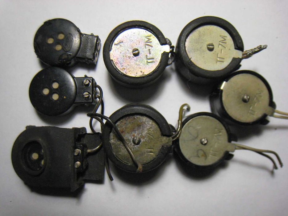 Микрофон ДЭМШ-1А и капсюль телефонный  ТГ-7М