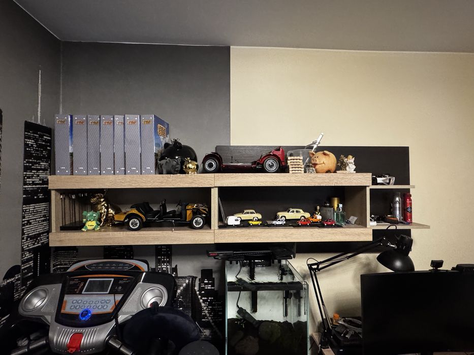 Zestaw mebli Meblościanka Agata Meble Komoda Szafa Półki Witrynka