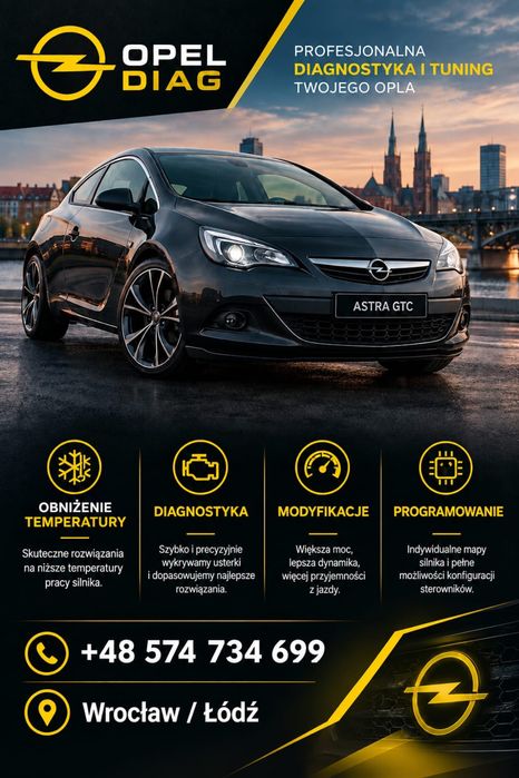 Opel modyfikacja/ programowanie/diagnostyka