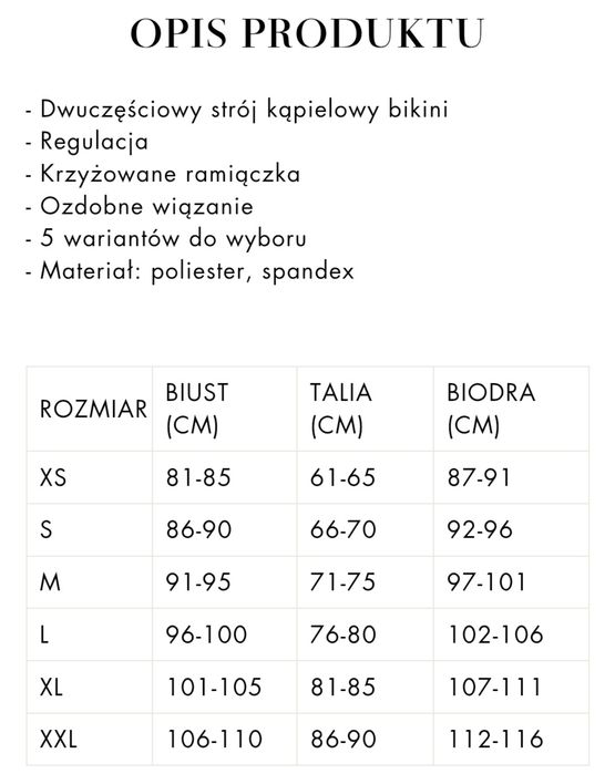 Strój kąpielowy L dwuczęściowy Cupshe