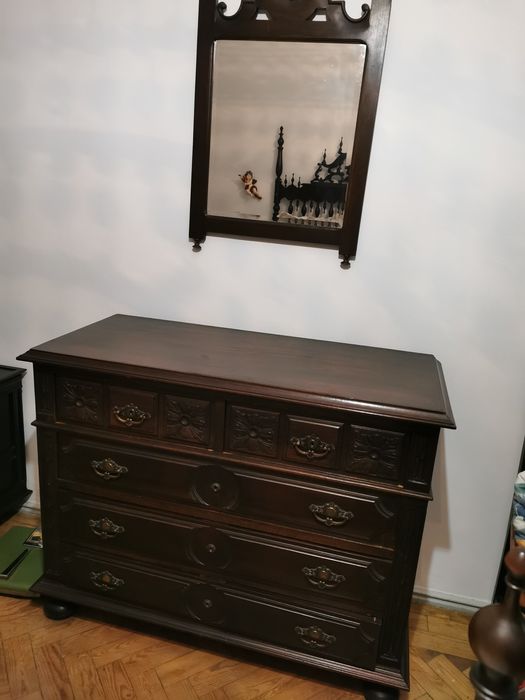 Mobília de quarto casal antigo