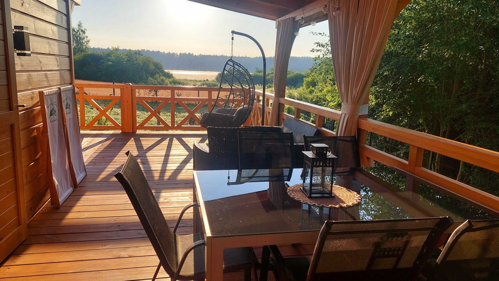 Domek JACUZZI Mazury nad jeziorem ferie wakacje weekend Majówka wolne