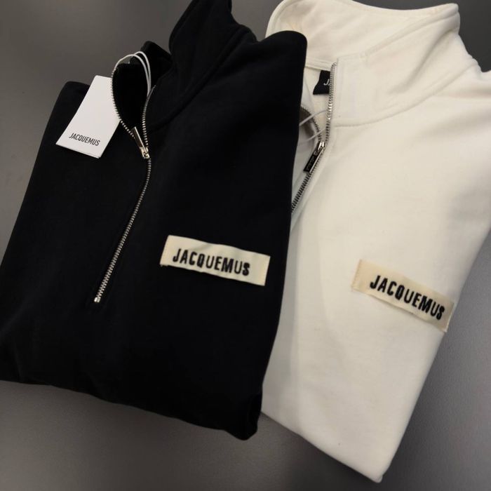 JACQUEMUS кофта на замке зип свитшот реглан батник оригинал черный