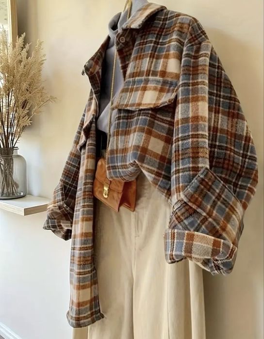 Damska koszula w kratę