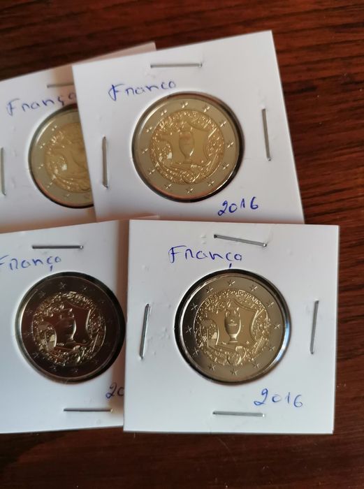 França 2016 - Moeda 2€ UNC - Campeonato da Europa