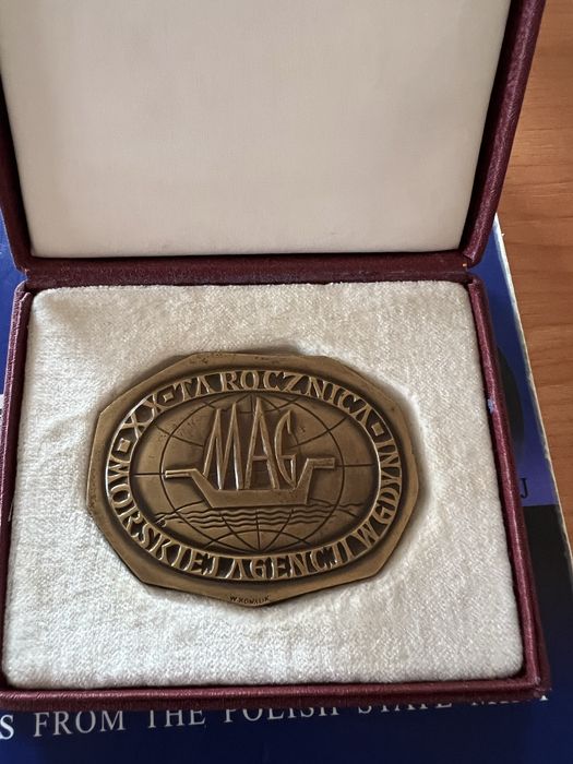 Medal 20- rocznica Morskiej Agencji w Gdyni