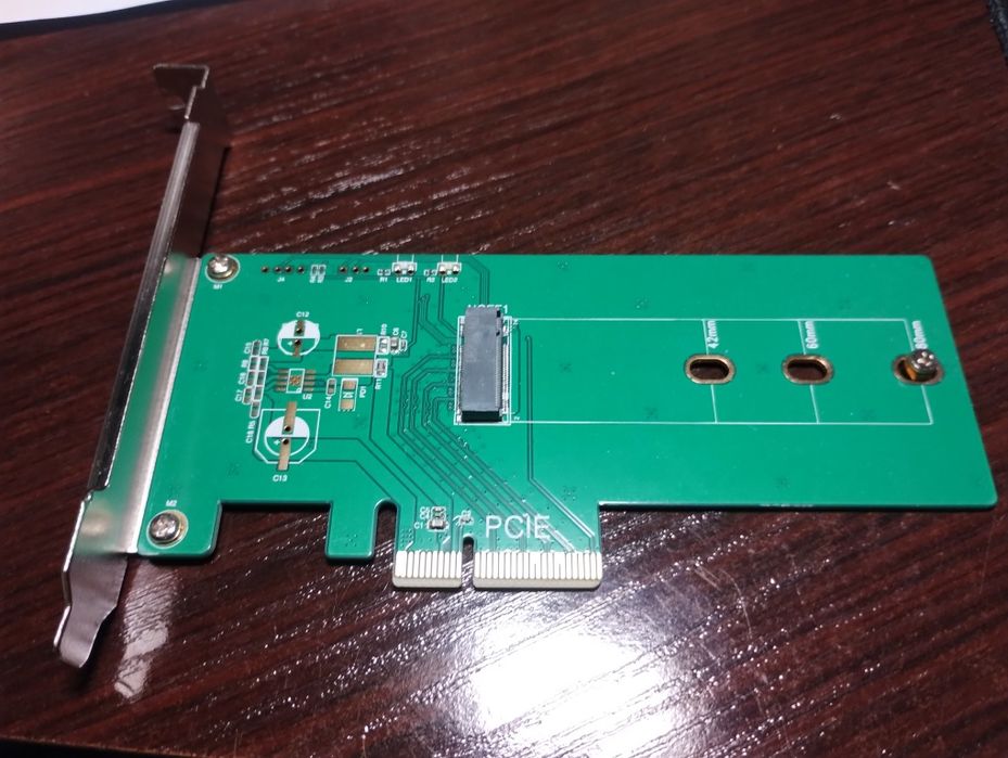 адаптер перехідник NVMe M.2 - PCIx x4