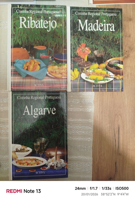 Conjunto de 7 livros de cozinha Regional Portuguesa