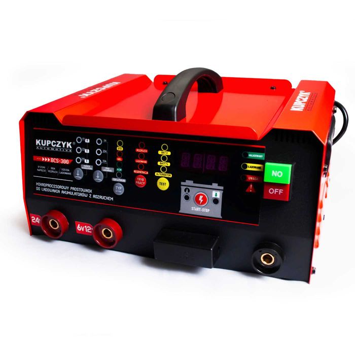 Prostownik z rozruchem BCS300 Kupczyk 6,12,24V GEL WET AGM