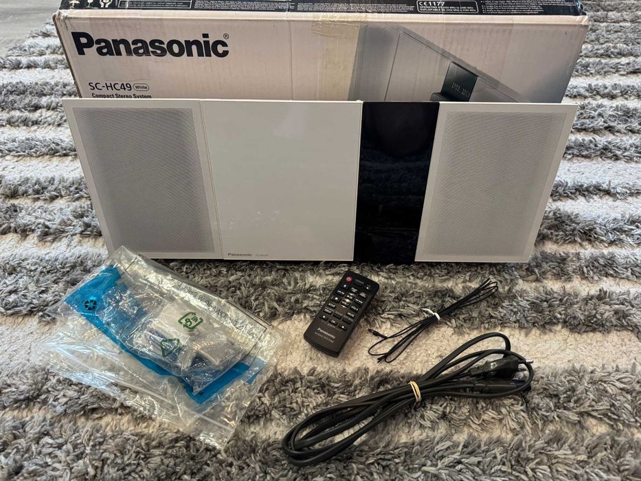 Panasonic SC-HC49 radio CD USB Bluetooth iPod pilot karton NOWE