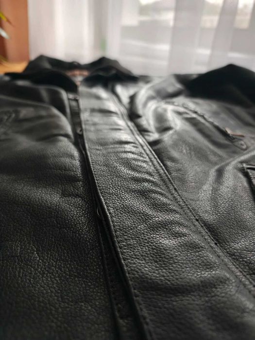 Commander kurtka wiosenna skórzana 100% Buffalo Leather Skóra bawola