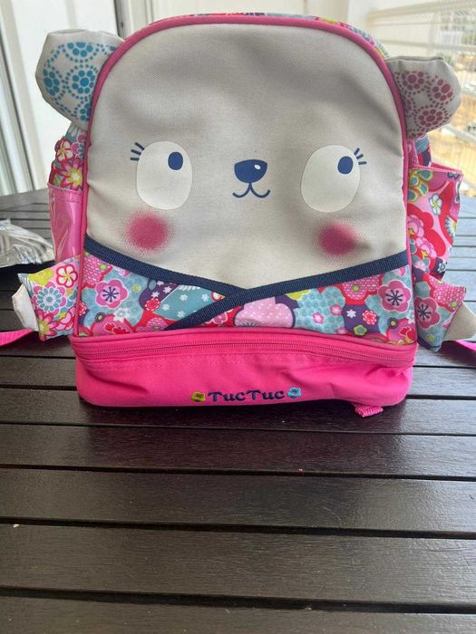 Mochila tuc tuc rosa criança