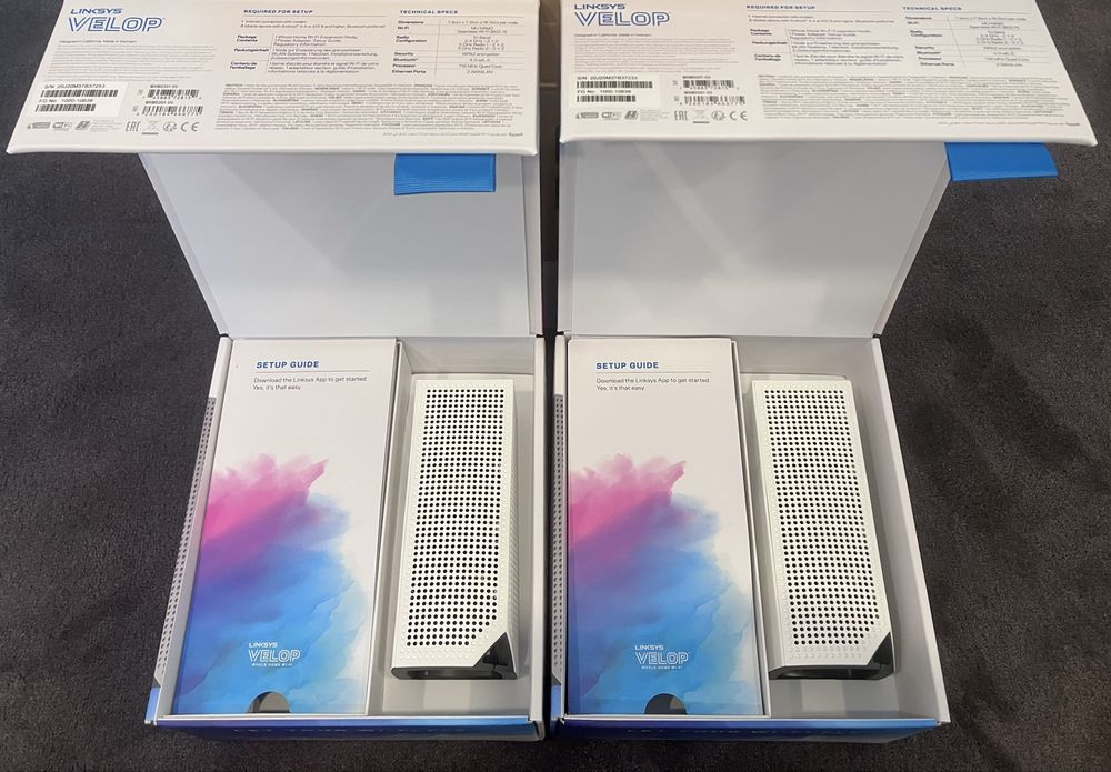 Mesh Wi-Fi роутер Linksys Velop WHW03 AC2200, комплект 2 шт