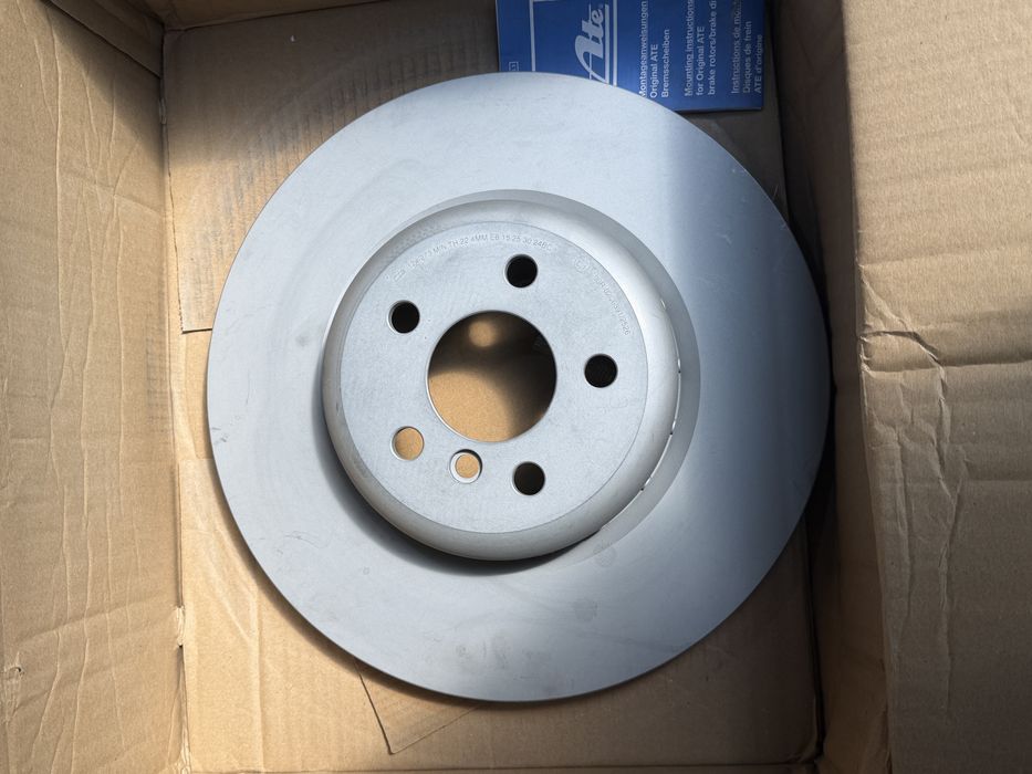 Новые задние тормозные диски + колодки ATE BMW G20 G22 G30 M Sport 345 мм
