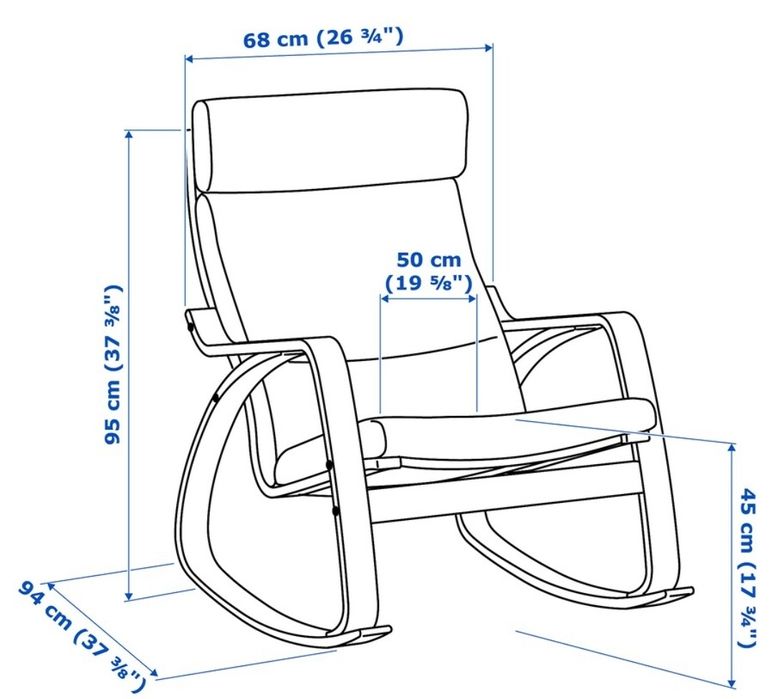 Cadeira de baloiço IKEA