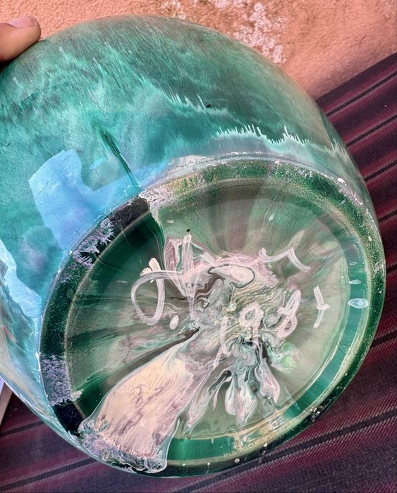 Vaso em cerâmica vidrado - anos 80