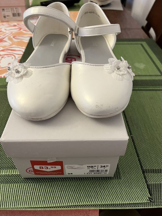 Buty dziewczęce rozmiar34 białe