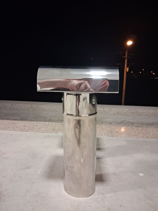 Chapéu de parede em inox