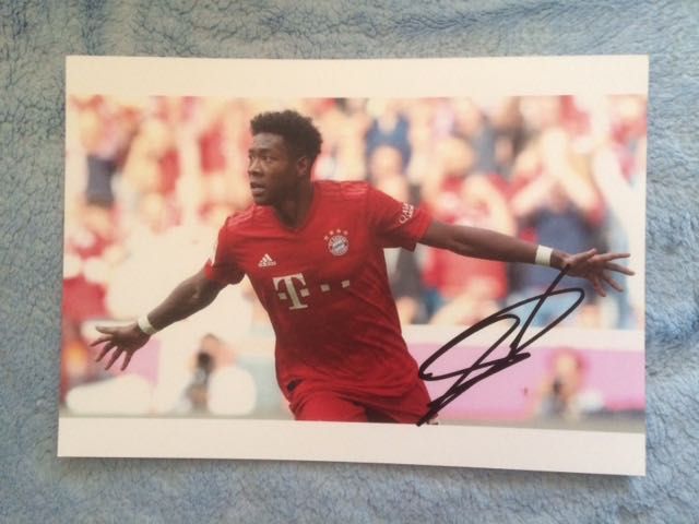David Olatukunbo Alaba oryginalny autograf