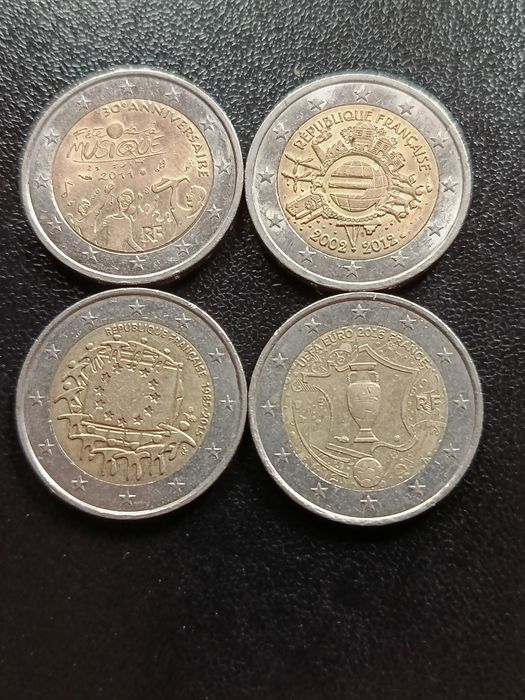 Moedas  comemorativas  2€ circuladas França