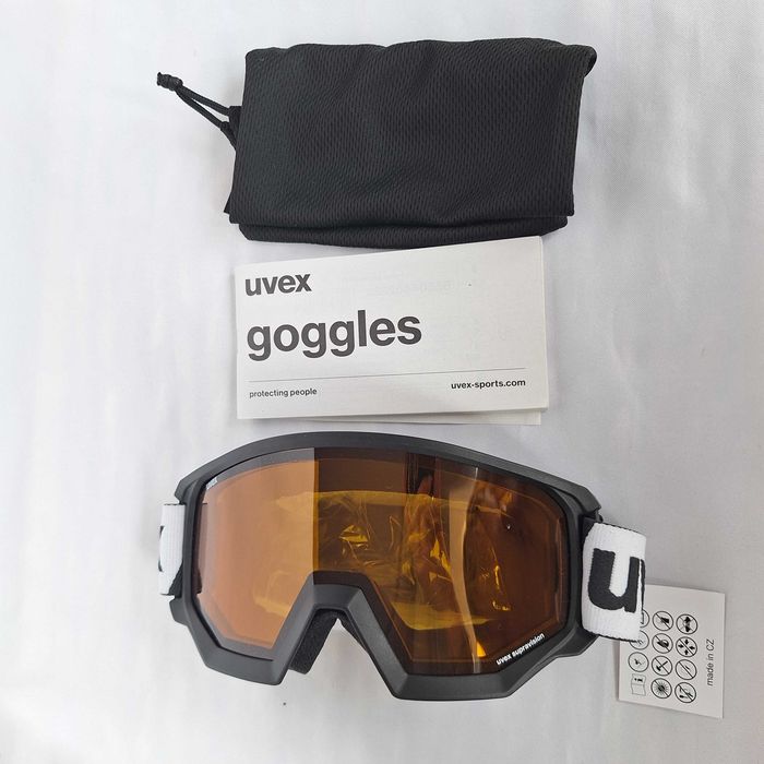 Gogle narciarskie Uvex Athletic LGL Black Matt S2