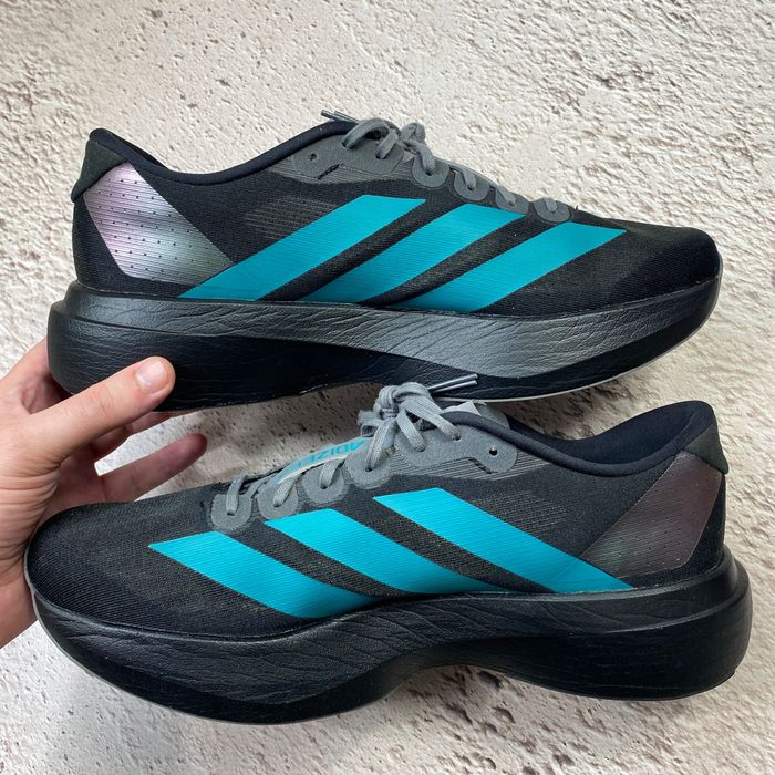 46.5 js4488 елітні бігові кросівки adidas adizero evo sl black