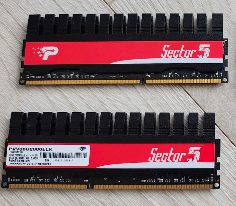 Pamięć RAM Patriot Sector 5 DDR3 8GB (2x4) dual 2000MHz dożywotnia gw