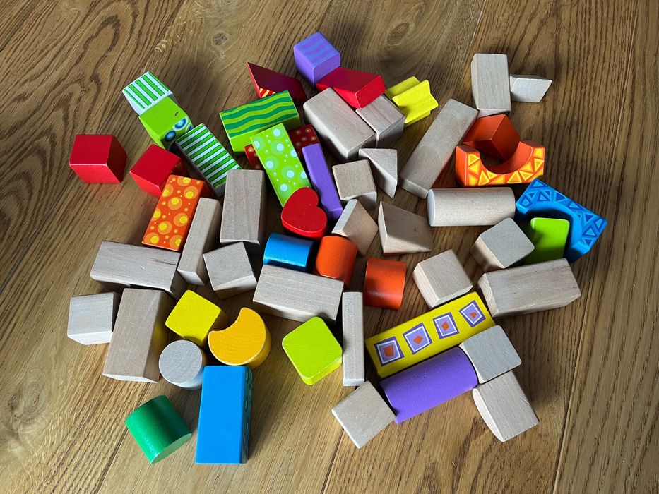 Drewniane klocki 50 szt Eco toys