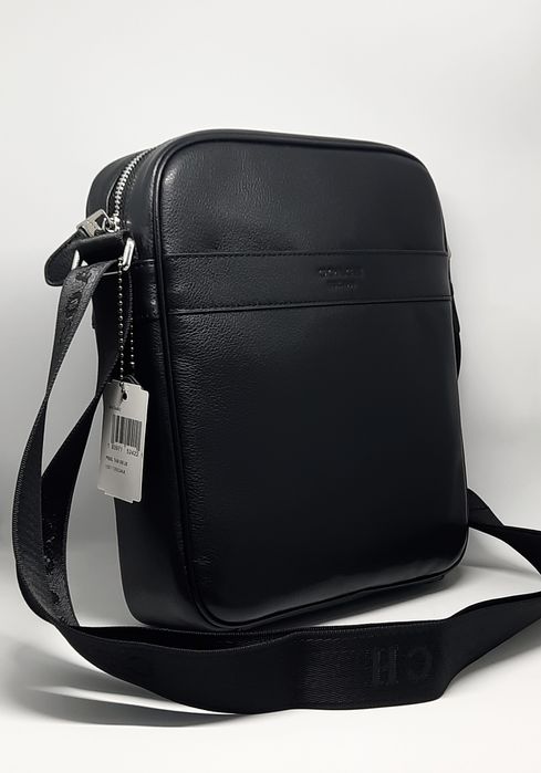 Чоловіча сумка коач барсетка | Мужская кожаная сумка коач месенджер