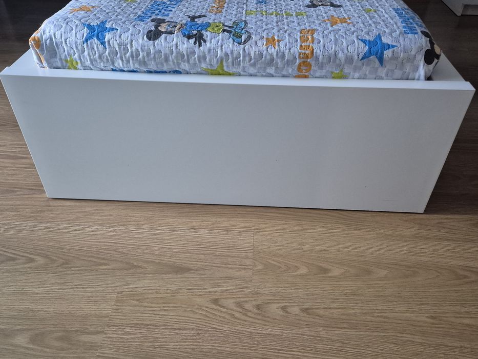 Cama de criança 90X200 com estrado e opção de colchão