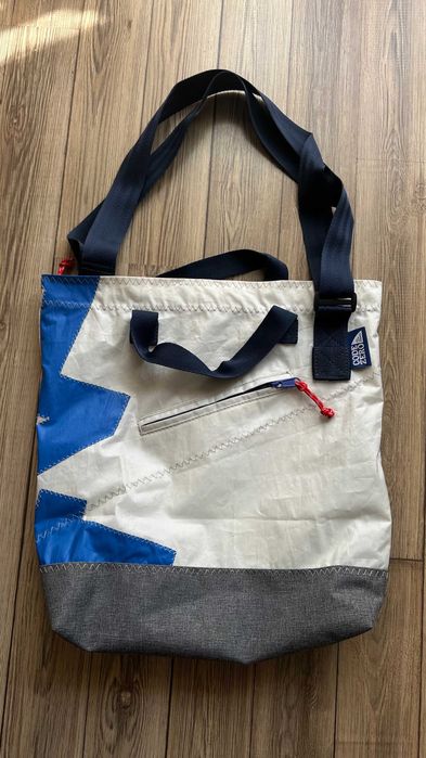 Duża torba shopper z autentycznego ŻAGLA Code Zero | Unikat, Certyfikat