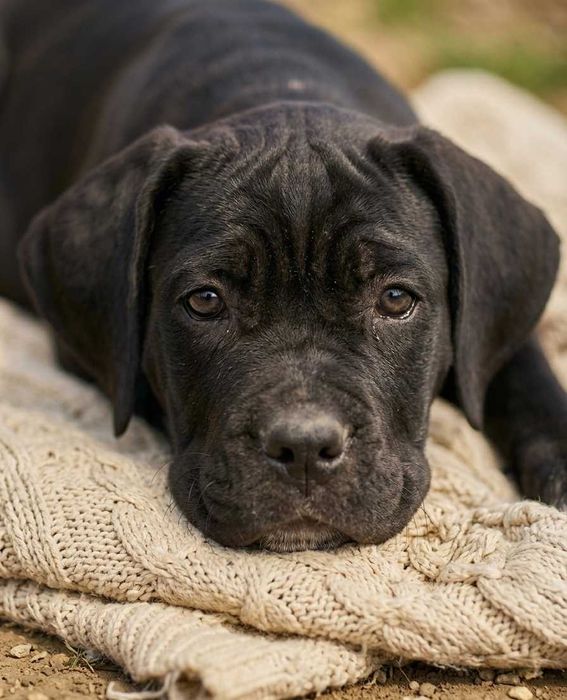 Wyjątkowa czarna suczka Cane Corso Italiano FCI