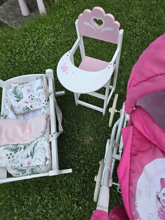 Zabawki wózek kołyska karetka barbie  zestaw