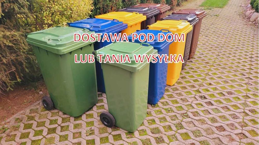 Pojemnik 120 240 kosz kubeł śmieci odpady NOWY NIEMIECKI MOCNY DOSTAWA