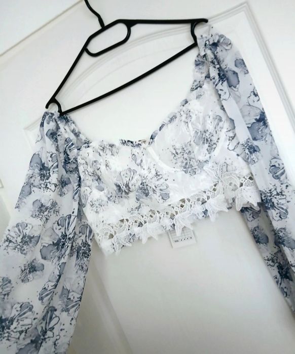 Bluzka gorsetowa crop top L