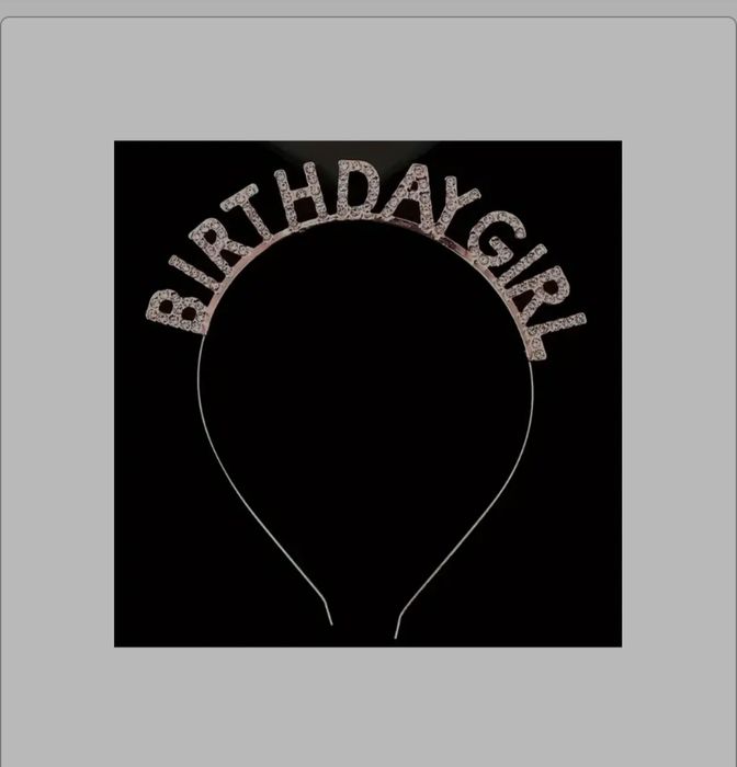 Обруч "Birthday Girl" рожеве золото/срібло