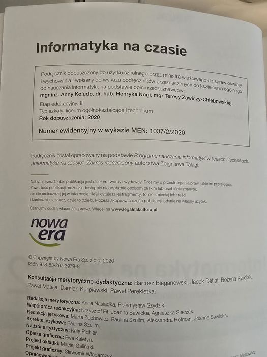 Informatyka na czasie 2 _ Zakres rozszerzony _ Nowa era