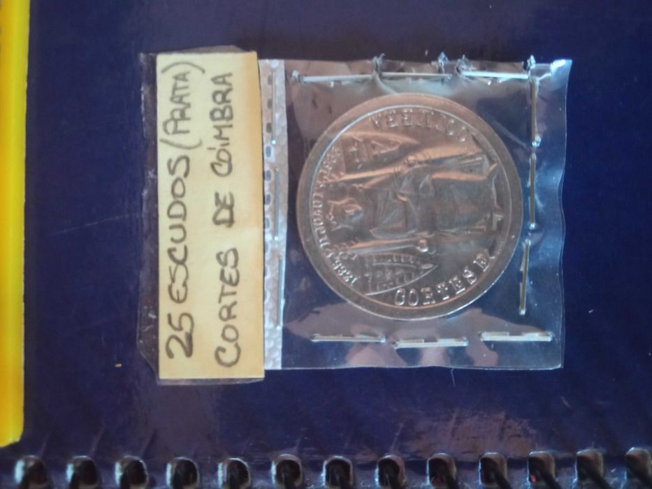 Moeda 25 Escudos Em Prata